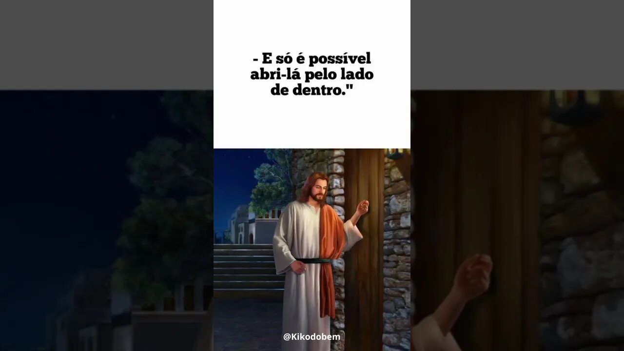 O quadro de Jesus Cristo faltando a fechadura na porta Inscreva-se neste canal e que Deus te abençoe