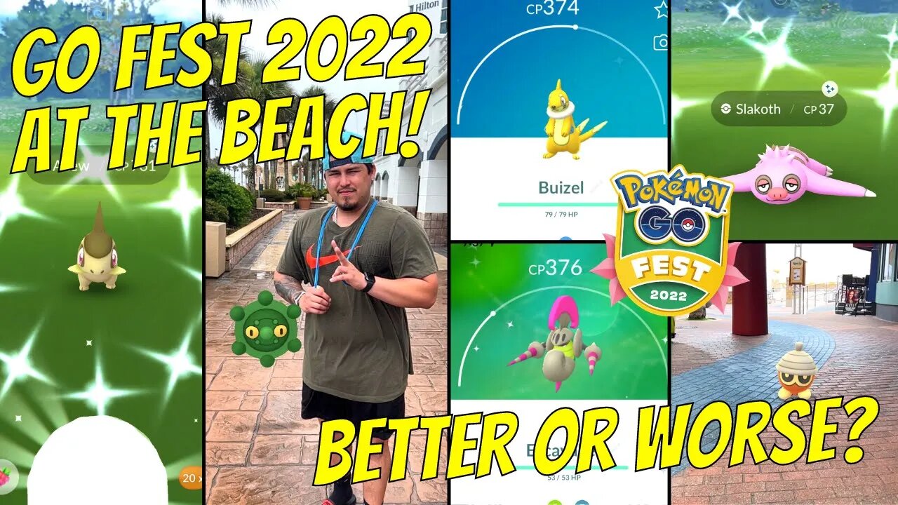 Playing Pokemon Go Fest 2022 AT THE BEACH!! (Better or worse?)