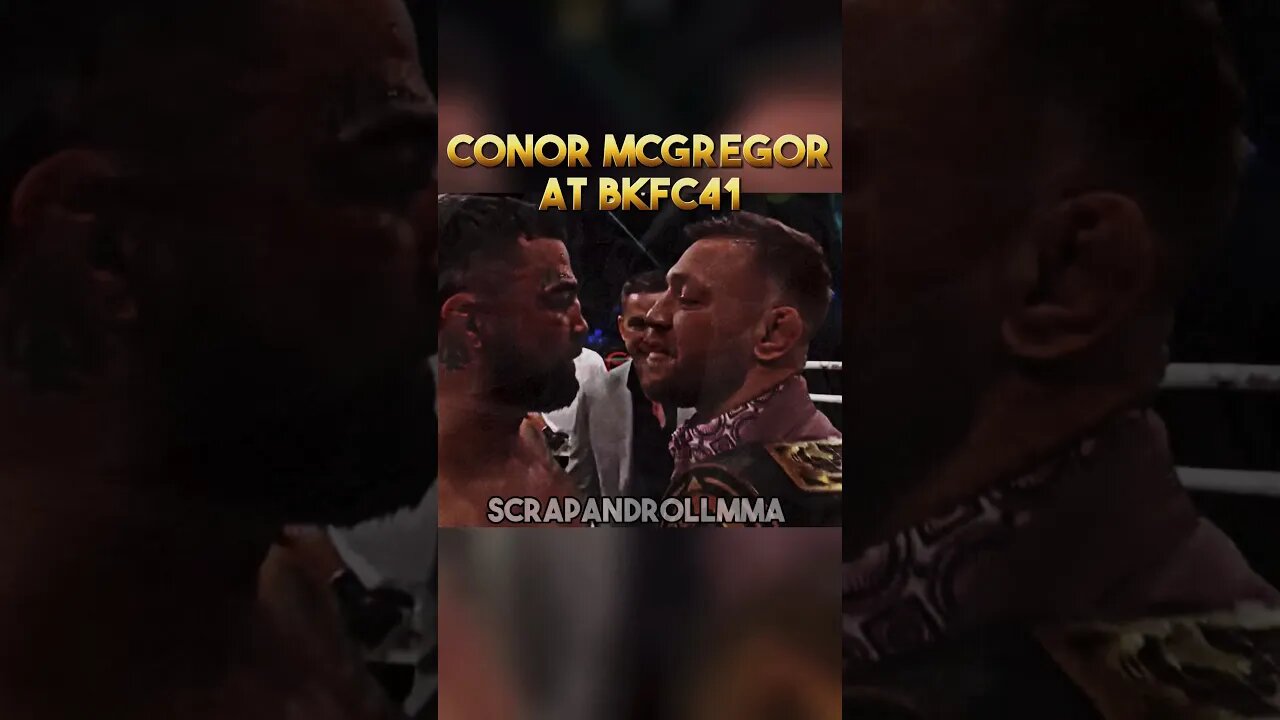 Conor mcgregor at BKFC 41 🇮🇪| Mike Perry face off #ufc #shorts #conormcgregor