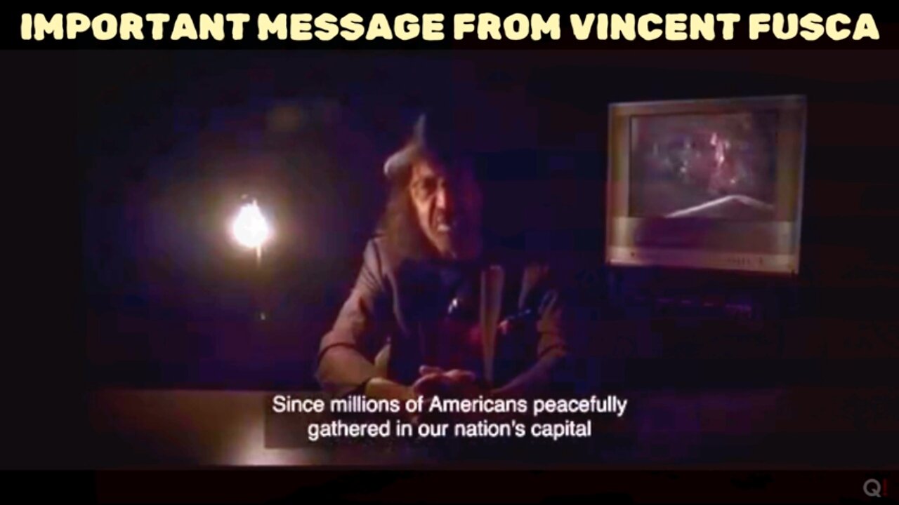 IMPORTANT MESSAGE FROM VINCENT FUSCA