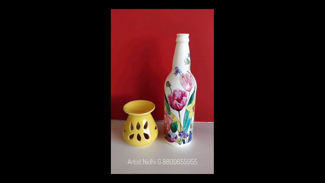 Beautiful Floral Bottle