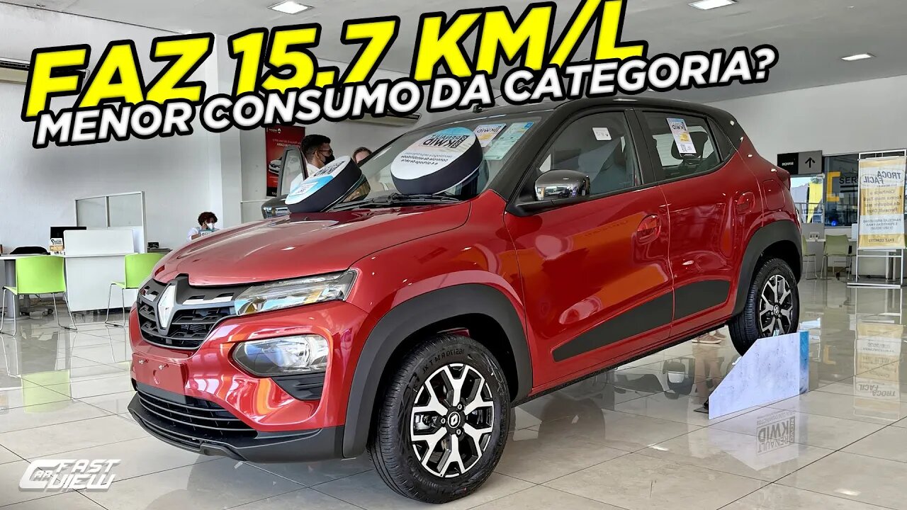 NOVO RENAULT KWID INTENSE 1.0 FLEX 2023 COM PACOTE BITON EM DETALHES! MELHOR CONSUMO QUE FIAT MOBI?