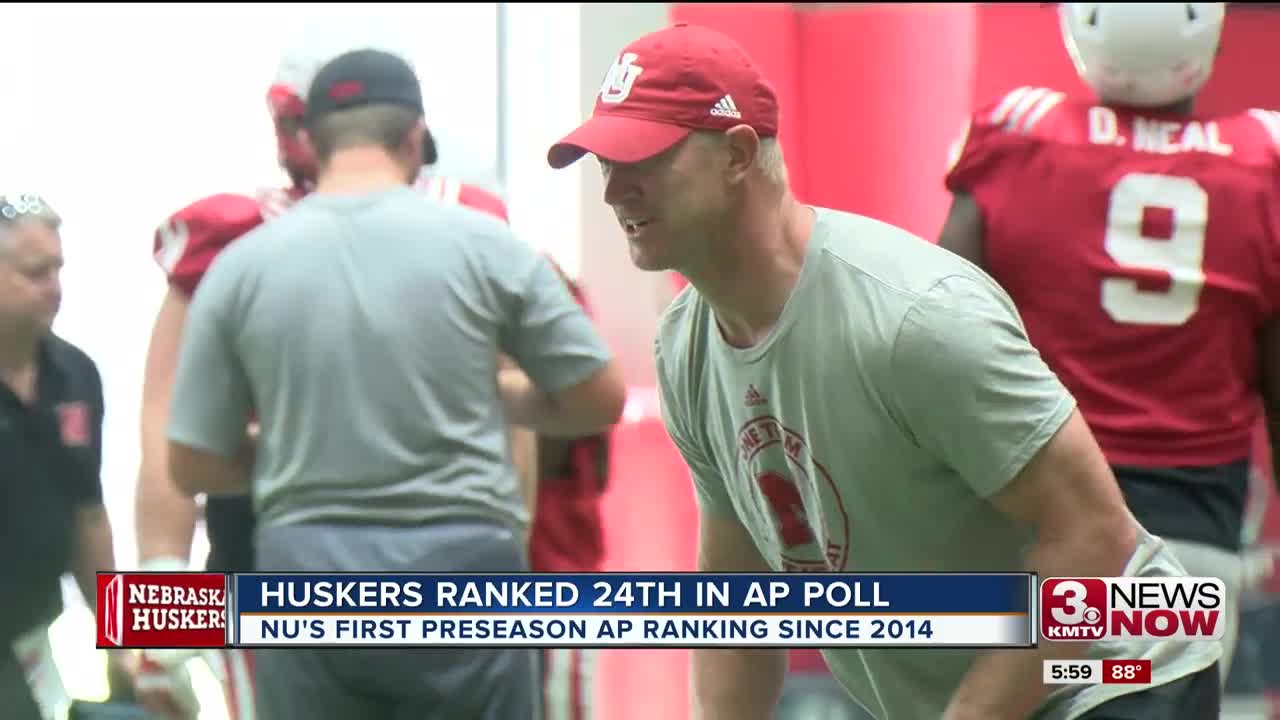 Huskers ranked 24th in AP preseason poll