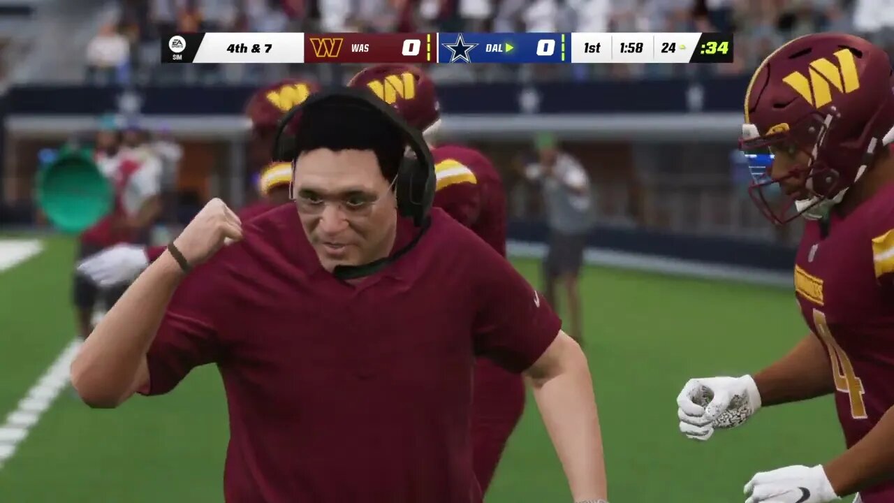 Madden NFL 23: Washington Commanders (Redskins) Vs. Dallas Cowboys