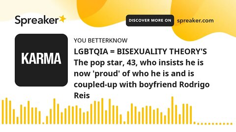 LGBTQIA = BISEXUALITY THEORY'S The pop star, 43, who insists he is now 'proud' of who he is and is c