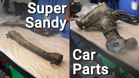 Cleaning The Sandiest Car Parts I Have Ever Seen.