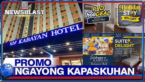 Magandang promo ngayong kapaskuhan, iniaalok ng Kabayan Hotel
