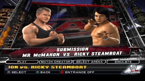 WWE SmackDown vs Raw 2011 Mr. McMahon vs Ricky Steamboat