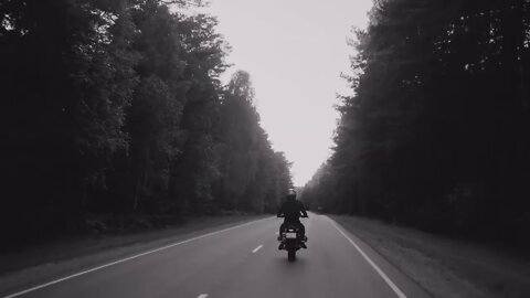 soothing countryside motorcycle ride