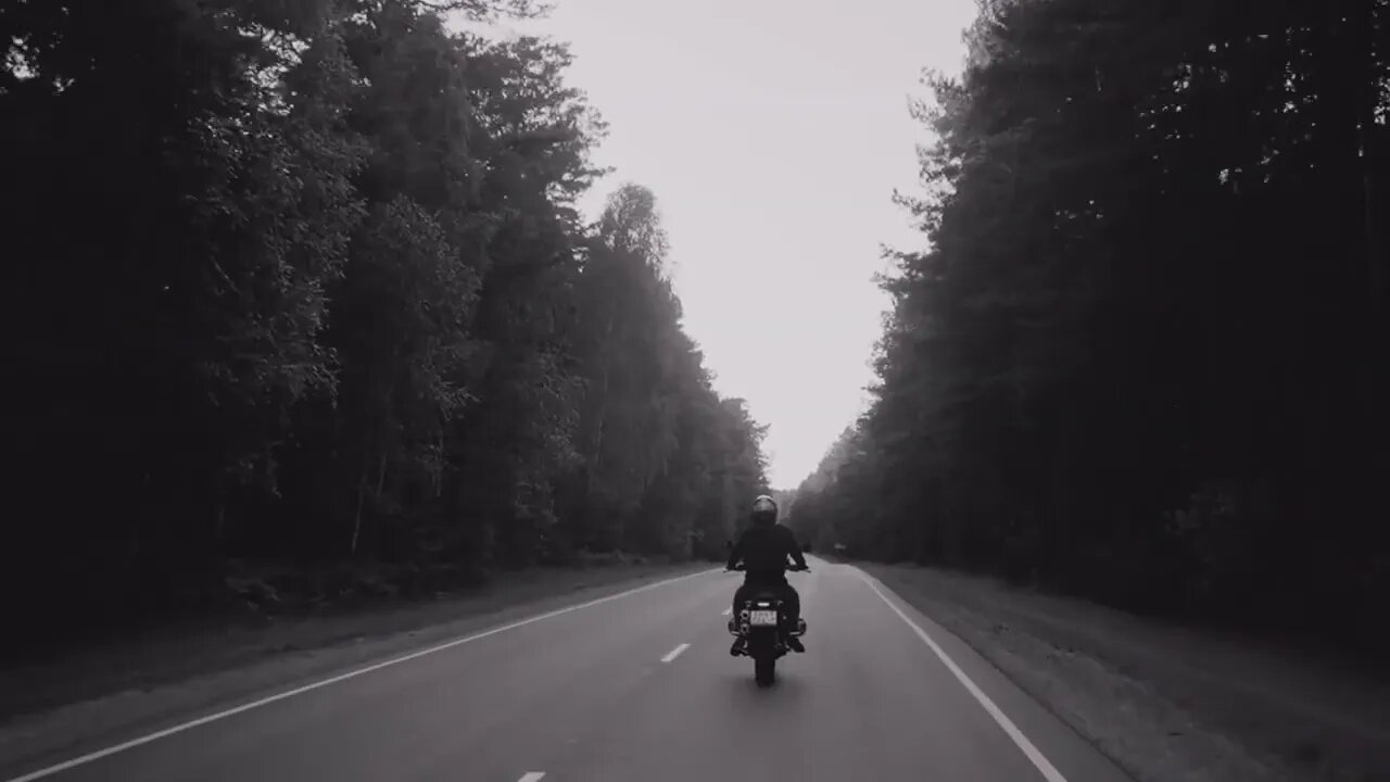 soothing countryside motorcycle ride