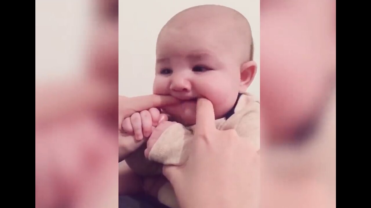 cute babies being funny