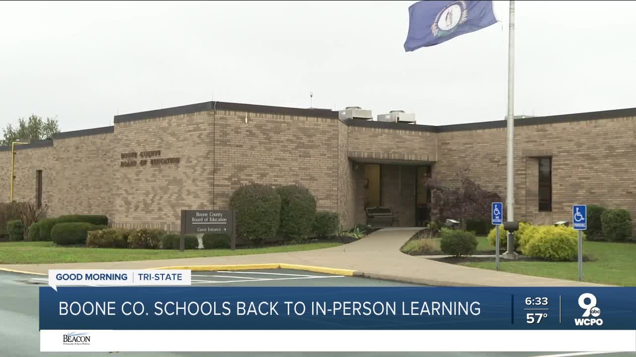 Boone Co. students start learning in person four days a week as COVID-19 cases rise