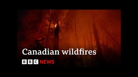 Canadian wildfires: Yellowknife evacuates 20,000 people - BBC Live