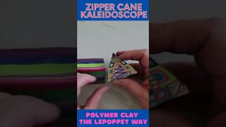 Polymer Clay Zipper Cane Kaleidoscope