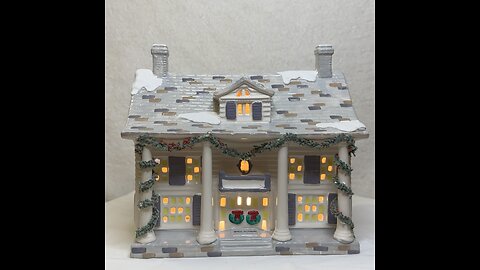 Dept 56 Cumberland House, Snow Village Lighted Christmas Building from 1987