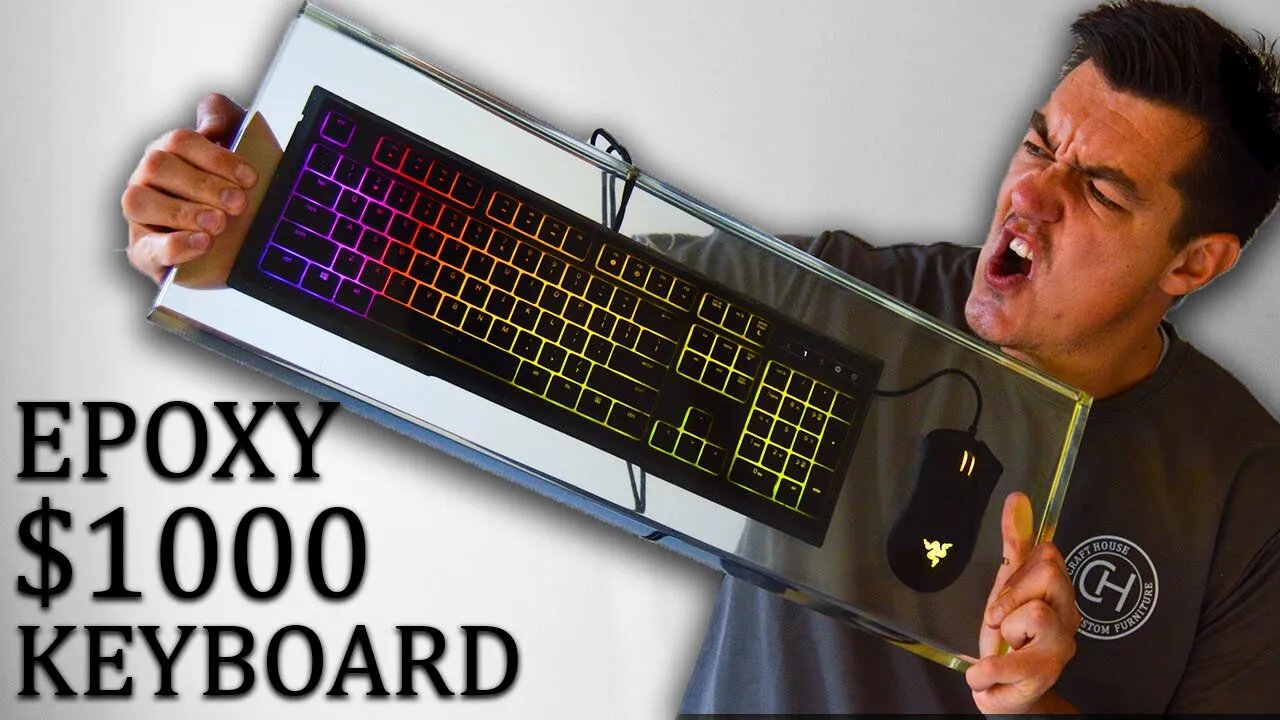 Epoxy My $1000 Keyboard & Mouse #shorts