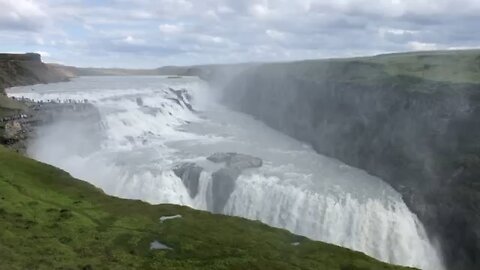 Iceland waterfalls Godafoss.