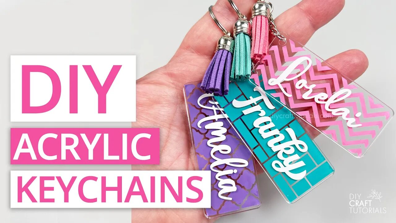 ACRYLIC KEYCHAIN TUTORIAL | How to make keychains with Cricut from start to finish