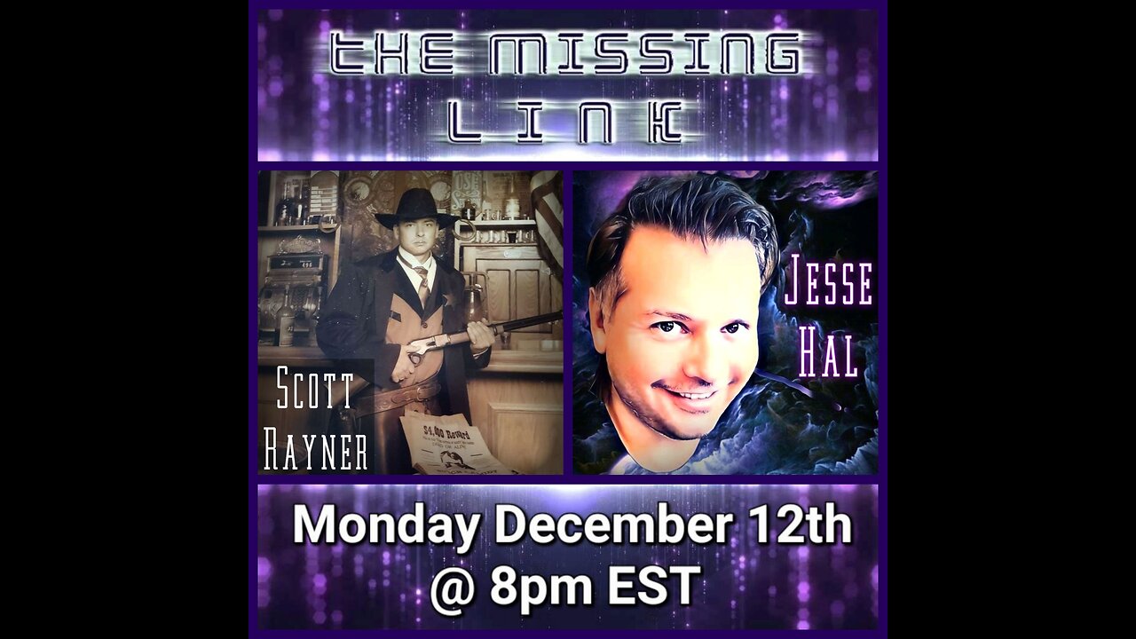 Video of Jess Hal from Missing Link Monday Dec 12 for a Special Presentation with Scott Rayner