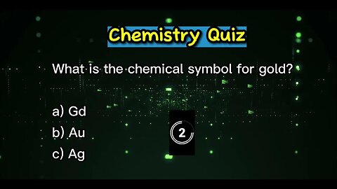 Chemistry Quiz!