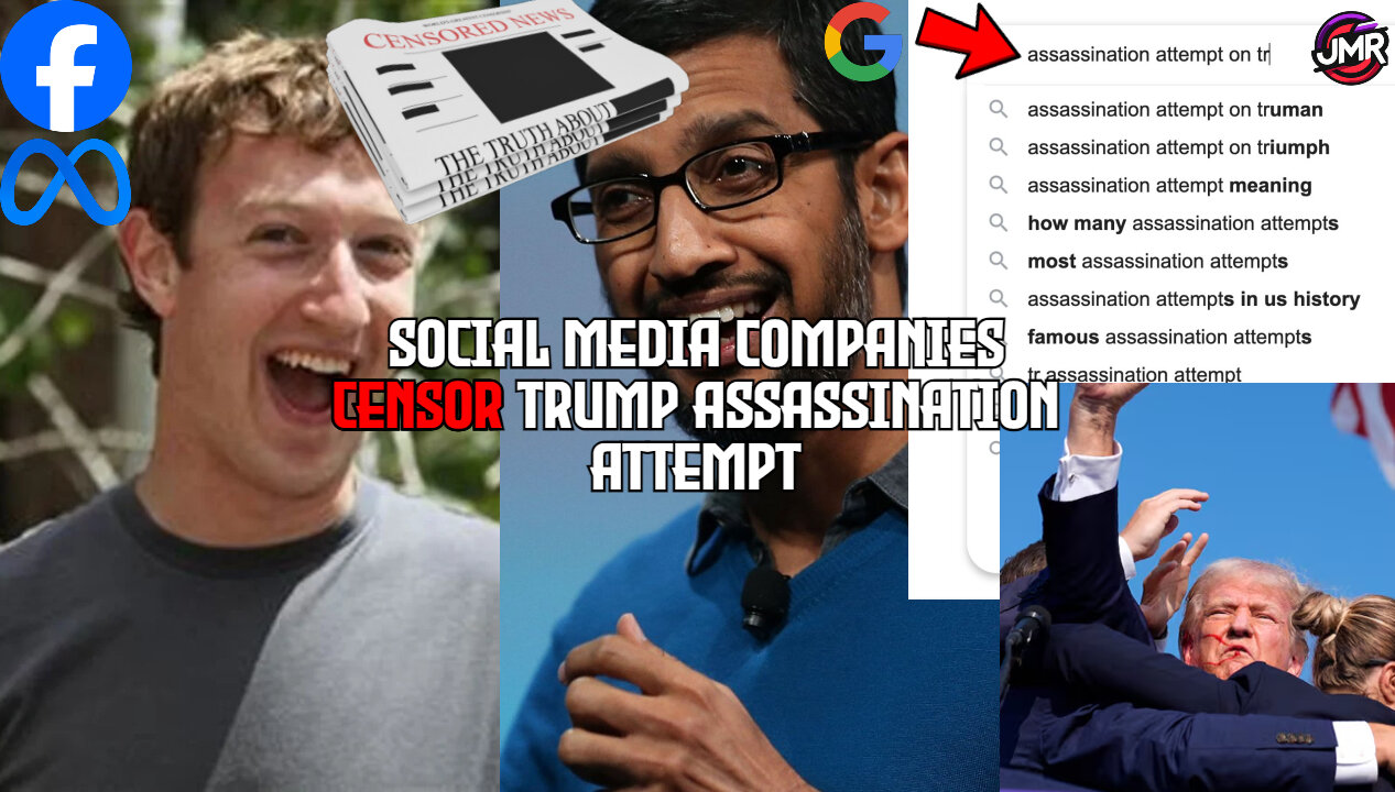 Trump assassination attempt CENSORED by social media! Facebook, Meta, & Google EXPOSED 1984 is here!