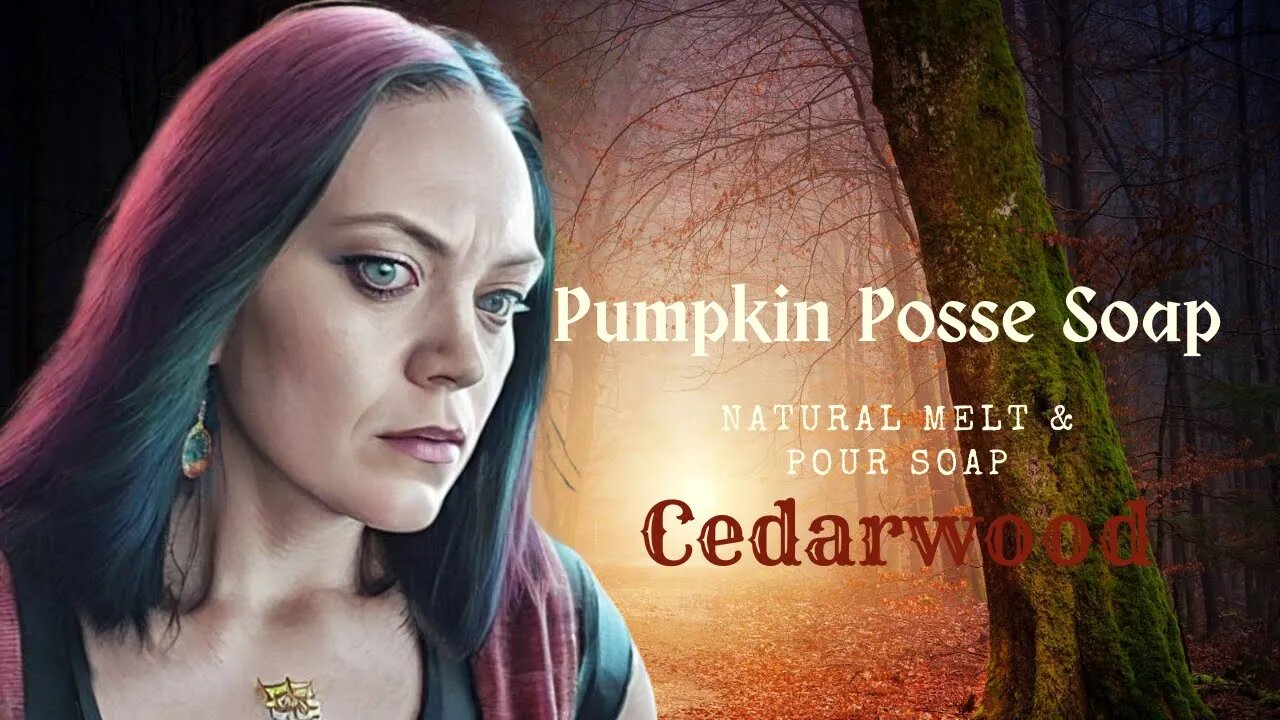 Wound Healing Cedarwood Essential Oil Soap. One more added to the Pumpkin Posse Soap Squad