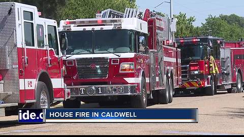 Caldwell house fire contained; officials say one home is a total loss