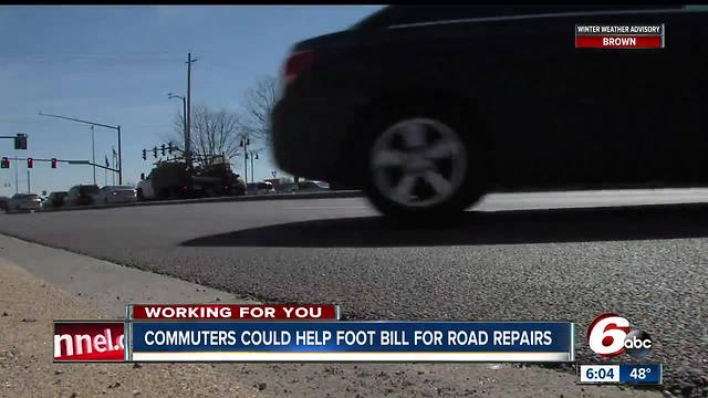 The mayor of Indianapolis wants people who live outside of Marion County, but who work in Indy, help pay for road repairs in Marion County