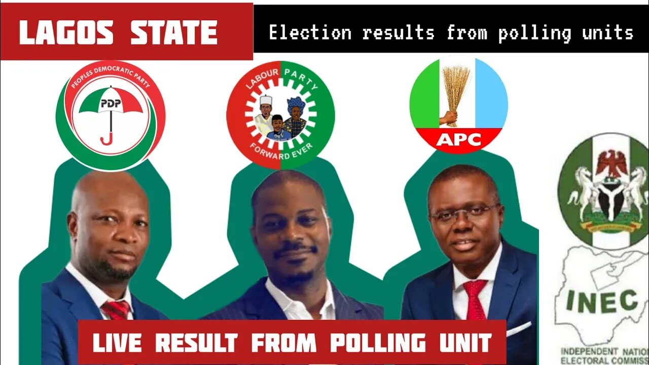 Election Results from Polling Units Lagos State 2023 Gubernatorial Election