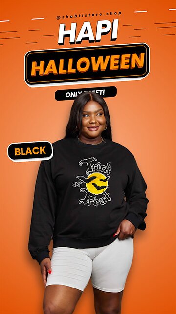 Simply Love Curvy+ TRICK OR TREAT Graphic Sweatshirt🎃👻🍫🍬🍭