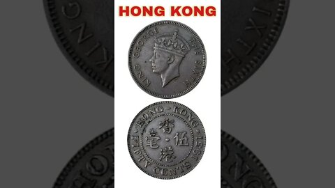Hong kong 50 cents 1951.#shorts #coinnotesz