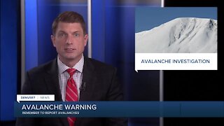 CAIC reminds backcountry visitors to always report avalanches