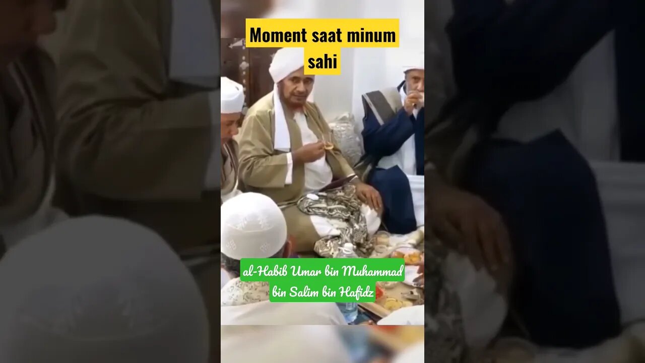 Habib Umar bin Hafidz II Saat Minum Sahi