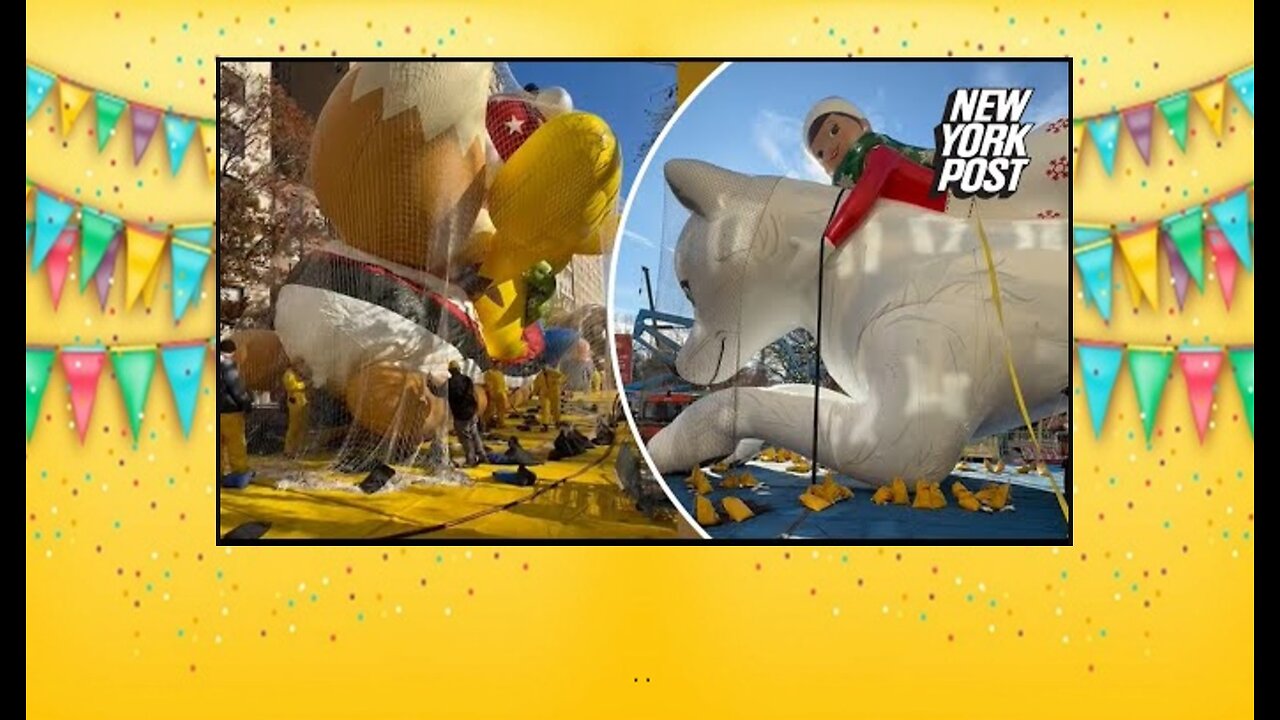 Macy's Thanksgiving Day Parade 2024: Watching the balloons inflate