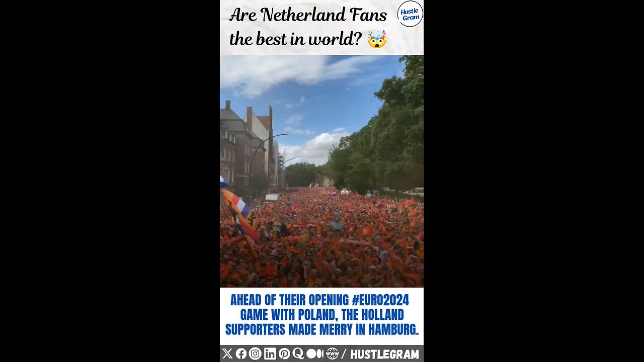 Dutch fans pre match part was wild 🔥