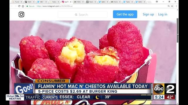 Flamin' Hot Mac N' Cheetos available today