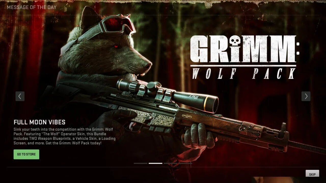 Grimm The Wolf Operator Bundle has released in the message of the day.