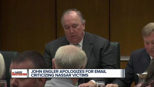 In letter on email comments MSU Interim President Engler says 'I was wrong. I apologize'