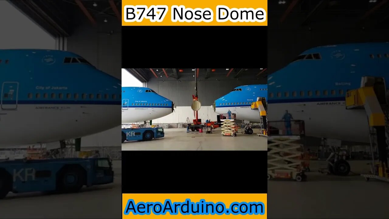 Watch How Royal KLM #Boeing #B747 Nose Dome Replacement #Fly #Aviation #AeroArduino