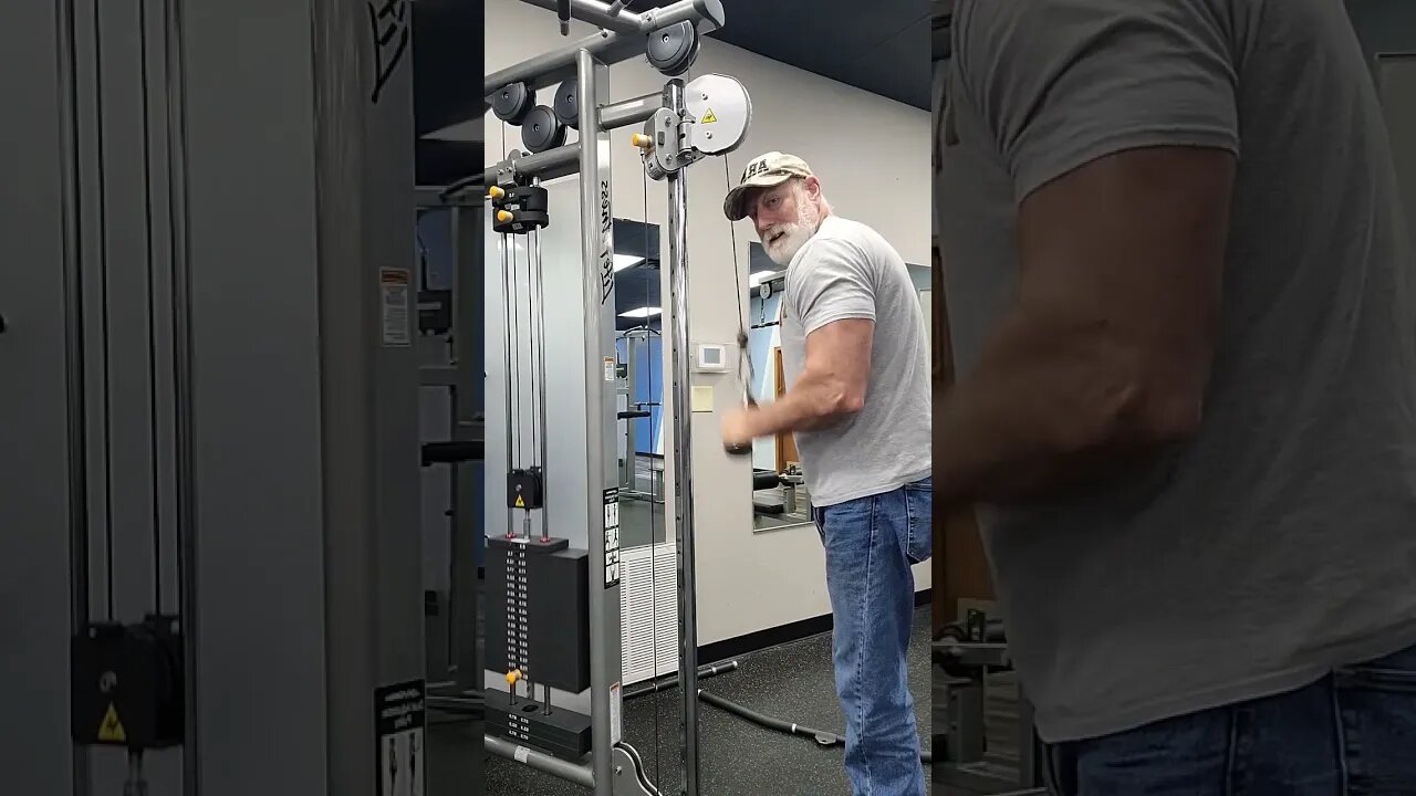 Tuesday Triceps 💪, add more weight, Crazy 🤪 old man