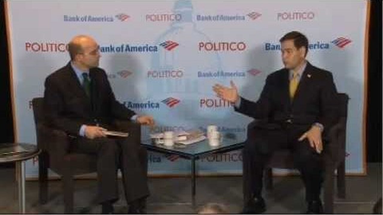 Rubio Sits Down with Mike Allen at Politico's Playbook Breakfast