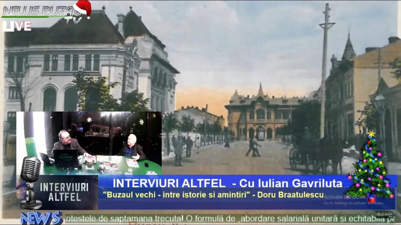 LIVE - TV NEWS BUZAU - "INTERVIURI ALTFEL", cu Iulian Gavriluta. "Buzaul vechi - intre istorie si…