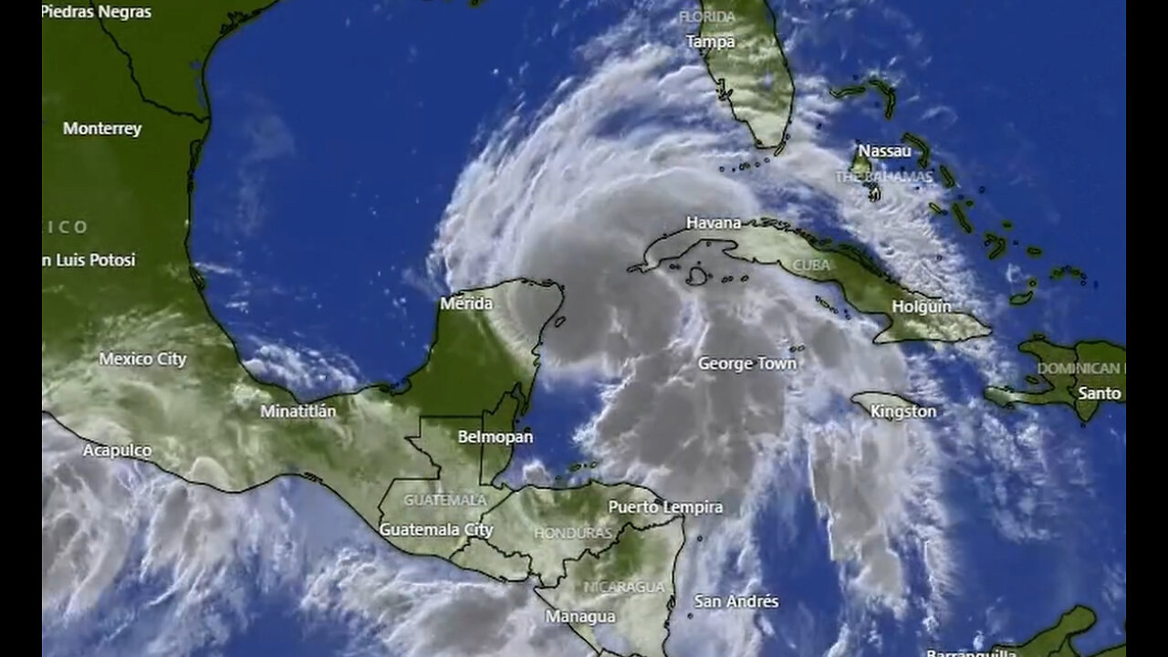 10/05/24 - Hurricane Helen Timelapse - Rapid Intensification