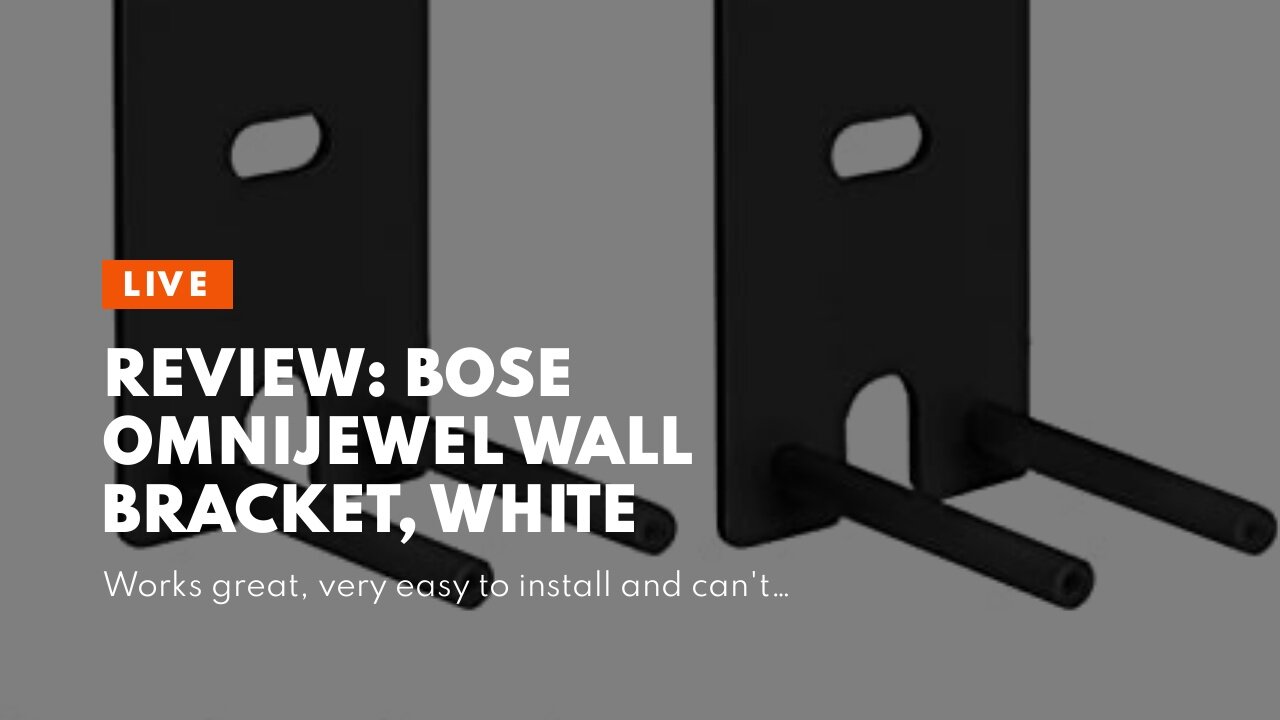 Review: Bose OmniJewel Wall Bracket, White