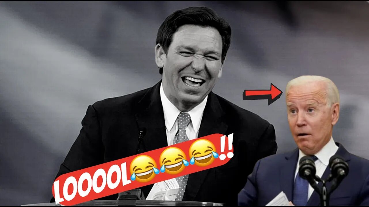 Ron DeSantis EPIC Trolling Biden " End OF.. Repeat the line" 😂