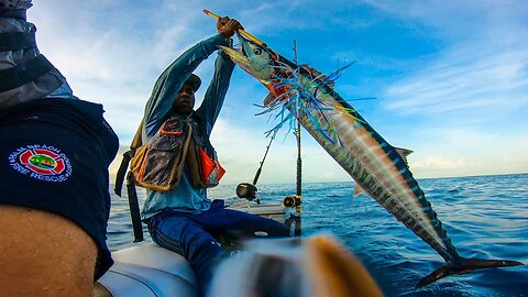 Catching MASSIVE Wahoo On JET SKI!! *INSANE*