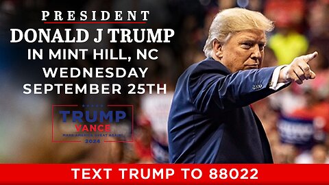 LIVE: President Trump in Mint Hill, NC