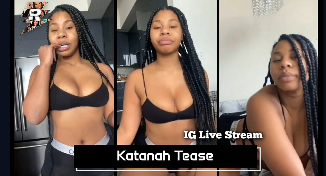 Katanah Tease dancing & twerking in booty shorts