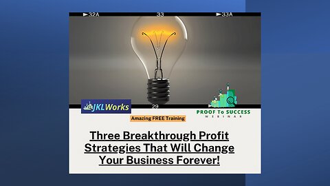 Three Breakthrough Profit Strategies That Will Change Your Business Forever