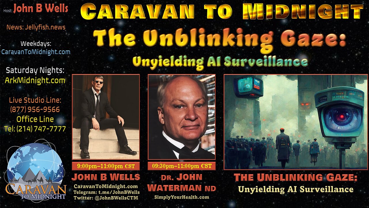 The Unblinking Gaze: Unyielding AI Surveillance - John B Wells LIVE